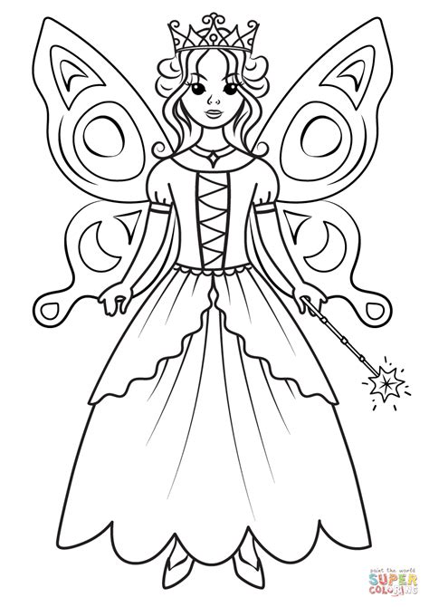 Princess and Fairy Coloring Pages Coloring Book Etsy.de