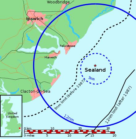 Principality Of Sealand Map