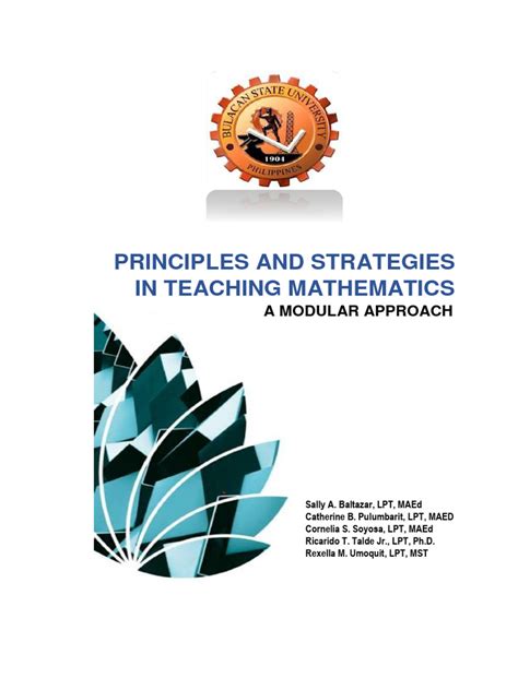 principles and strategies in teaching mathematics syllabus ched