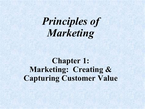 principles of marketing chapter 13 quizlet
