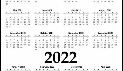 Calendars In 2020 2021 And 2022