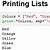 print python list