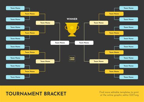 50 Team Seeded Double Elimination Tournament Bracket Printable
