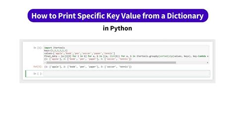 print a value from dictionary python