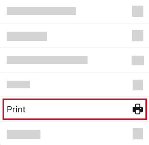 Print Android Firefox
