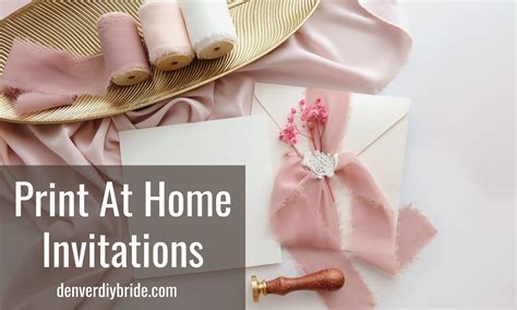 Print At Home Invitations