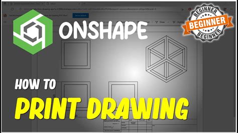 Print Drawing Onshape