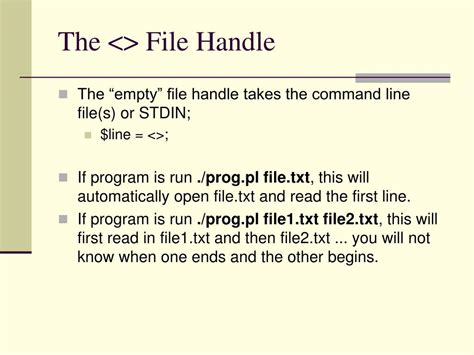 Print File Handle In Perl