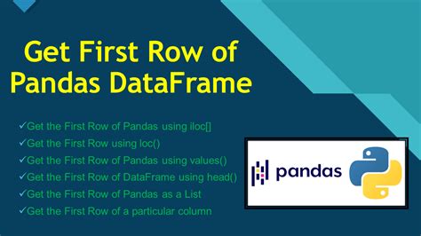 print first 5 rows of dataframe pandas