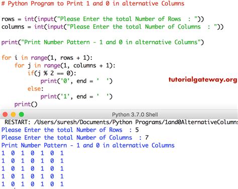 print first column of array python