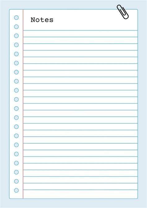 Print Free Notebook Paper