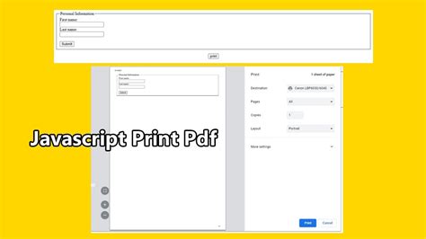 Print Javascript Library