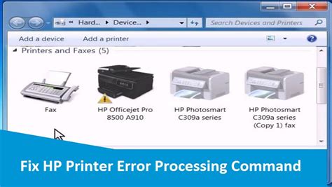 Print Job Error Processing Command