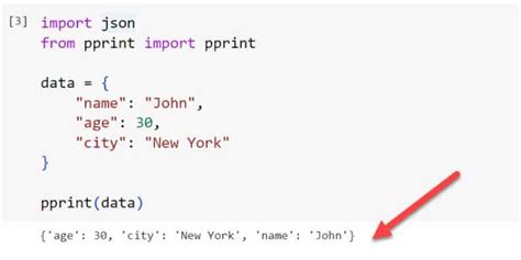 print json data in python