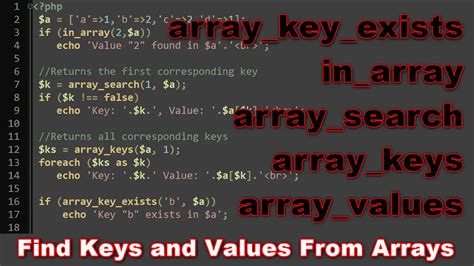 Print Key And Value Of Array Php