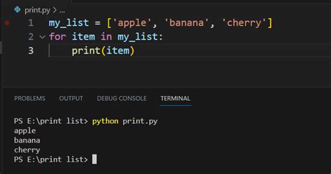 print list with spaces python