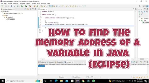 Print Memory Address Of Object In Java