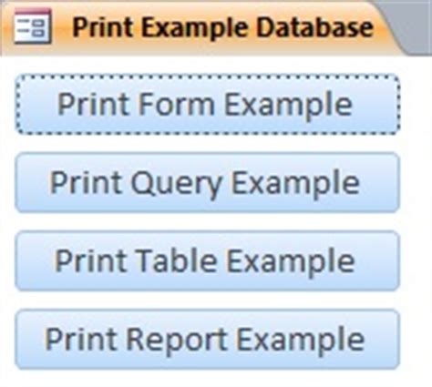 Print Object Database