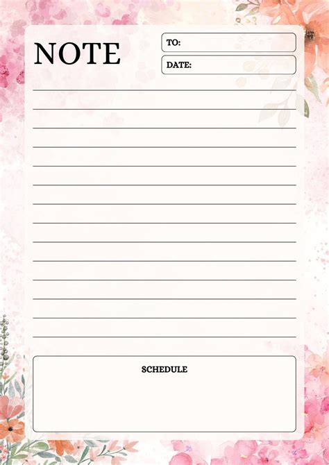 Print Off Notepads
