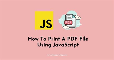 Print Pdf From Browser Javascript