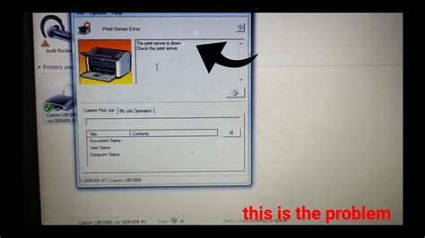 Print Server Down Error