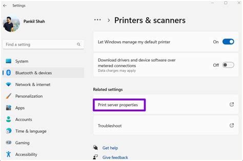 Print Server Settings Windows 11