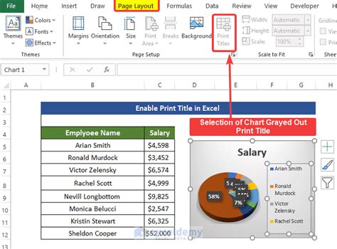 Print Titles In Excel Is Greyed Out