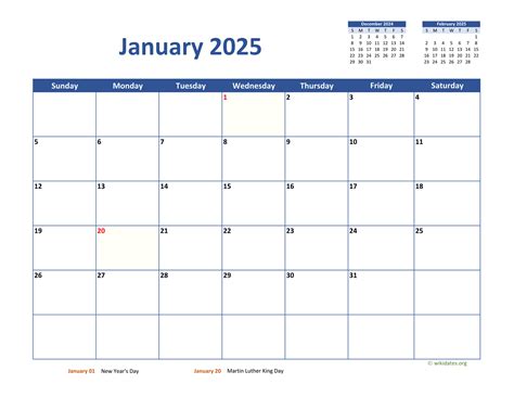 Printable 2025 Calendar 2025 Monthly Planner, Letter and A4, Landscape