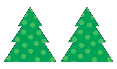 3D Christmas Tree Card Template Christmas tree cards, 3d christmas