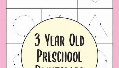 Printable Activities For 3 Year Olds