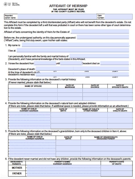 Affidavit of Heirship 15 Free Templates in PDF, Word, Excel Download