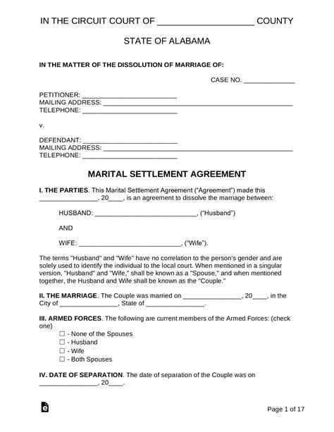 printable sample divorce papers form printable divorce papers divorce