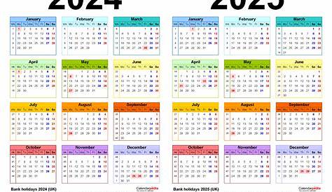 2023-2025 Calendar - Printable Template Calendar