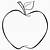 printable apple outline