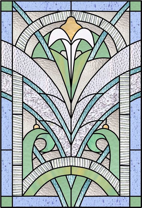 Printable Art Deco Stained Glass Patterns