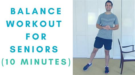 12 Balance Exercises for Seniors with Printable Pictures and PDF
