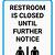 printable bathroom closed sign