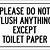 printable bathroom signs do not flush