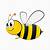 printable bee clipart