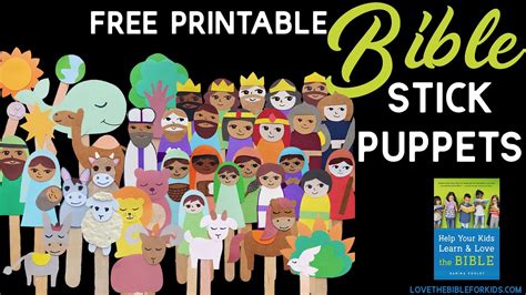 Free Printable Bible Stick Puppets Thinking Kids