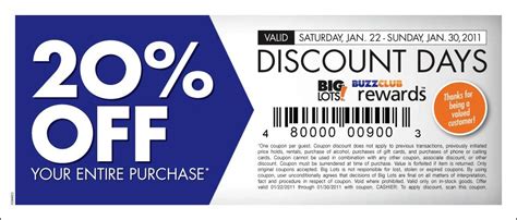 Printable Big Lots Coupon: Save Big On Your Next Shopping Trip!
