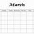 printable blank march calendar