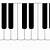 printable blank piano keyboard template