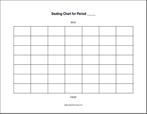 FREE 20+ Printable Seating Chart Templates in Illustrator InDesign