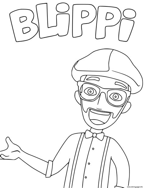 Free Printable Blippi Coloring Pages For Kids WONDER DAY — Coloring