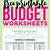 printable budget worksheet free