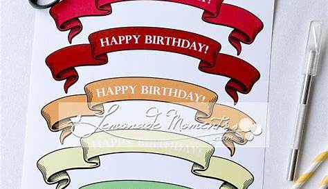 happy birthday mini banner/cake banner (free printable) |Keeping it Real
