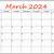 printable calendar for march 2023
