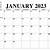 printable calendar january 2023
