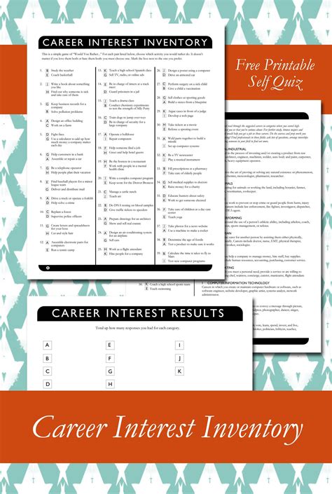 7 Free Sample Career Clusters Interest Survey Printable Samples